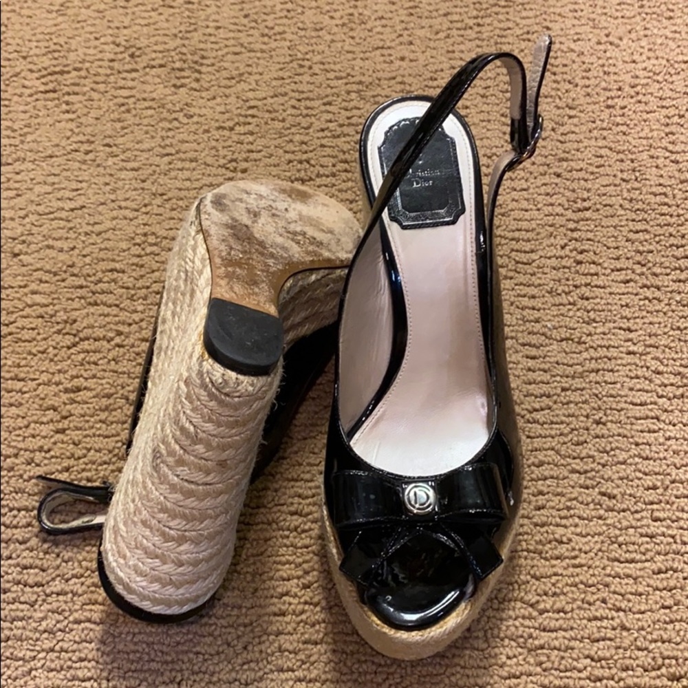 Christian Dior patent leather espadrilles - Picture 3 of 3